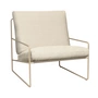 Ferm Living - Desert Outdoor fauteuil, kasjmier / gebroken wit (Pure Bouclé)