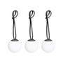 Fatboy - Bolleke Mini Hanglamp, antraciet (set van 3)