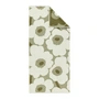 Marimekko - Unikko Badhanddoek 70 x 150 cm, ombergroen/crème