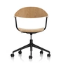 Vitra - Mynt Bureaustoel kruisframe, eiken naturel / diepzwart (wielen voor harde vloeren)