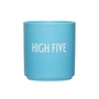 Design Letters - AJ Favourite Porseleinen mok, High Five / badmuts blauw