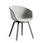 HAY - About A Chair AAC 23, zwart gebeitst eiken / bekleding grijs (Remix 123)