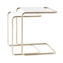 Thonet - JS. THONET a personal Interpretation by Jil Sander B 97 Nordic Set tafels, Nickelsilver / gletsjer marmer (set van 2)