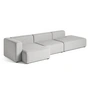 HAY - Mags Sofa 3-zits, combinatie 5, armleuning links / grijs ( Hallingdal 116)