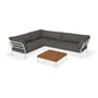 HOUE - Level 2 Loungeset 7, incl. bijzettafel, muted white / dark grey basic