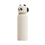 LIEWOOD - Falk waterfles met panda deksel, 350 ml, zandkleurig