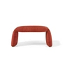 nanimarquina - Gevouwen bank, medium, 97 x 45 cm, saffraanrood