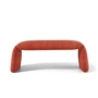 nanimarquina - Opgevouwen bank, groot, 120 x 45 cm, saffraanrood