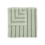 Blomus - Arto Badhanddoek, 140 x 70 cm, dunne strepen, desert sage / agave groen
