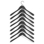 HAY - Soft Coat Kleerhanger wide, zwart (8 stuks)