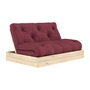 Karup Design - Flip day bed, 140 x 200 cm, natuurlijk grenen / bordeaux (710)