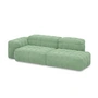 OUT Objekte unserer Tage - Henn Sofa 10, 245 x 105 cm, pistache (Asator 0834 van Kvadrat/Raf Simons)