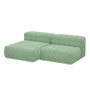 OUT Objekte unserer Tage - Henn Sofa 01, 210 x 140 cm, pistache (Asator 0834 van Kvadrat/Raf Simons)