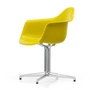 Vitra - Eames Plastic Armchair DAL RE, gepolijst / mosterd (viltglijders basic dark)