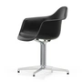 Vitra - Eames Plastic Armchair DAL RE, gepolijst / diepzwart (viltglijders basic dark)