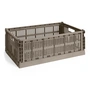 HAY - Colour Crate Mand L, 53 x 34,5 cm, warm grijs, recycled