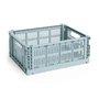 HAY - Colour Crate Mand M, 34,5 x 26,5 cm, dusty blue, recycled