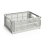 HAY - Colour Crate Mand M, 34,5 x 26,5 cm, grijs, recycled