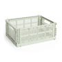 HAY - Colour Crate Mand M, 34,5 x 26,5 cm, mint, recycled