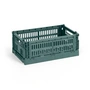 HAY - Colour Crate Mand S, 26,5 x 17 cm, donkergroen, recycled