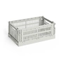HAY - Colour Crate Mand S, 26,5 x 17 cm, grijs, recycled