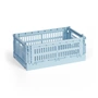 HAY - Colour Crate Mand S, 26,5 x 17 cm, zacht blauw, recycled