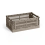 HAY - Colour Crate Mand S, 26,5 x 17 cm, warm grijs, recycled