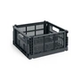 HAY - Colour Crate Square M mand, 29,5 x 29,5 cm, houtskool, gerecycled