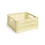 HAY - Colour Crate Square M mand, 29,5 x 29,5 cm, lichtgeel, gerecycled