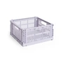 HAY - Colour Crate Vierkante M mand, 29,5 x 29,5 cm, lavendel, gerecycled