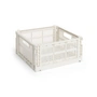 HAY - Colour Crate Vierkante M mand, 29,5 x 29,5 cm, gebroken wit, gerecycled