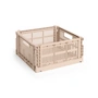 HAY - Colour Crate Vierkante M mand, 29,5 x 29,5 cm, poeder, gerecycled