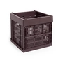 HAY - Colour Crate mand Cube, 29,5 x 29,5 cm, bordeaux, gerecycled