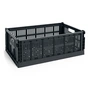 HAY - Colour Crate Mand L, 53 x 34,5 cm, houtskool, recycled