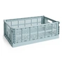 HAY - Colour Crate Mand L, 53 x 34,5 cm, dusty blue, recycled