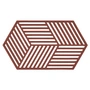 Zone Denmark - Hexagon Onderzetter groot, bordeaux