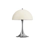 Louis Poulsen - Panthella 250 Draagbare V3 oplaadbare LED tafellamp, chroom / opaal beige