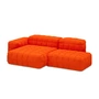 OUT Objekte unserer Tage - Henn Sofa 02, 245 x 140 cm, puur oranje (Vidar 4 0542 van Kvadrat / Raf Simons)