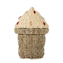 Bloomingville Mini - Cillie Mand met deksel, H 41 cm, naturel