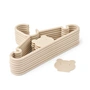 LIEWOOD - Falton Kleerhanger, beer, zandkleurig (set van 8)