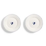 & klevering - Anouk Bord, hart, Ø 21 cm,, blauw (set van 2)