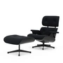Vitra - Lounge Chair & Ottoman, zwart, kastanje zwart, nubia, antraciet / zwart (nieuwe afmetingen)