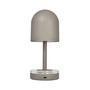 AYTM - Luceo Draagbare oplaadbare LED-lamp, Ø 9,9 x H 24 cm, taupe