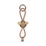 Kay Bojesen - Monkey sleutelhanger, geolied teak / geolied limba / goud / natuurlijk leer