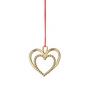 Rosendahl - Parel Hart hanger H 6,5 cm, goud