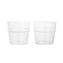 Ferm Living - Boya drinkglas, laag, 30 cl, helder (set van 2)