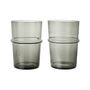 Ferm Living - Boya drinkglas, hoog, 45 cl, rookgrijs (set van 2)