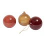 Ferm Living - Glass Baubles Kerstbal, L, roze ondoorzichtig (set van 3)