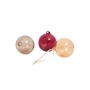 Ferm Living - Glass Baubles Kerstbal, M, doorschijnend roze (set van 3)