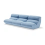 & Tradition - Hi Lo 3-zitsbank, configuratie C, blauw (stof Kvadrat Gentle 0733)